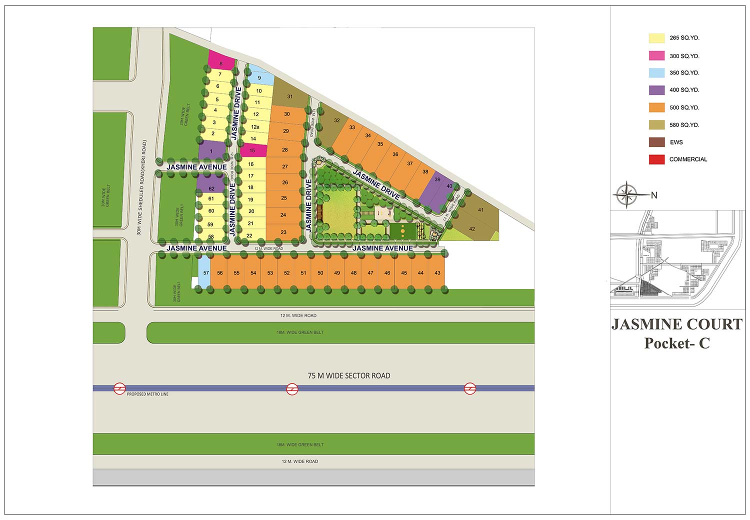 site map of jasmine court amanvilas faridabad