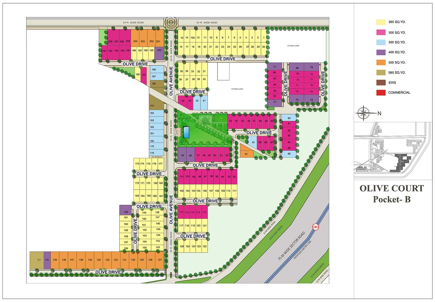 site map of olive court amanvilas faridabad